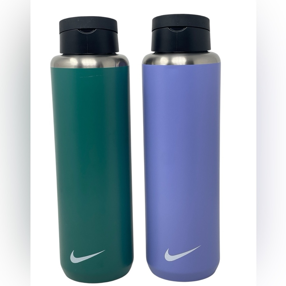 Nike (Lot of 2) Stainless Steel Straw Water Bottle 32 oz New